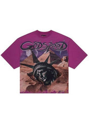 Godspeed Mother Cairo Tee Plum Wash