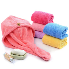 Womens Hair Drying Hat Quick-dry Hair Towel Cap Hat Bath Hat Microfibre After Shower Dry Hair Hat Cap Bathing Accessories Tool