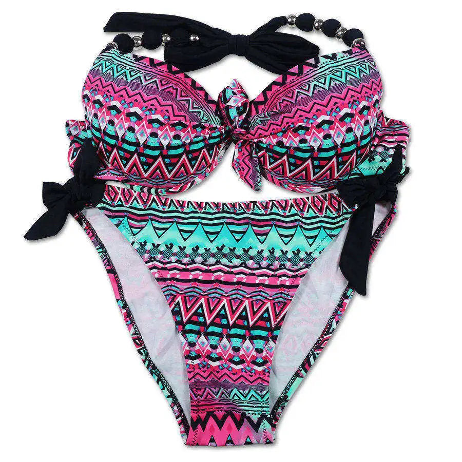 Women Bikini Offer Combined Size Swimsuit Push Up Bikini Sets Brazilian Bathing Suits Swimwear Female XXL