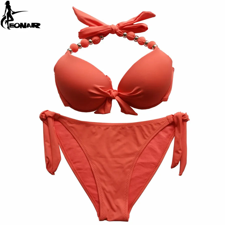 Women Bikini Offer Combined Size Swimsuit Push Up Bikini Sets Brazilian Bathing Suits Swimwear Female XXL