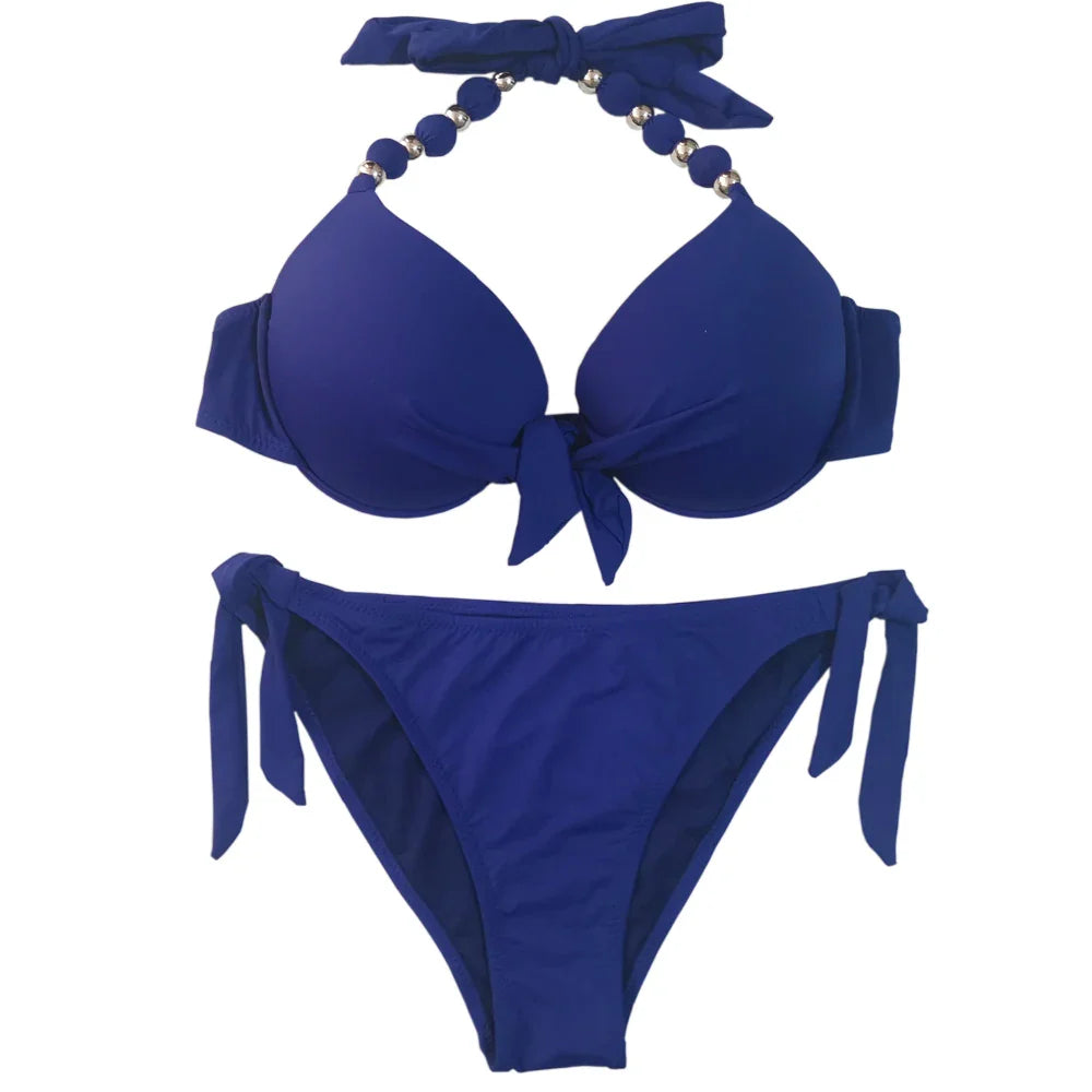 Women Bikini Offer Combined Size Swimsuit Push Up Bikini Sets Brazilian Bathing Suits Swimwear Female XXL