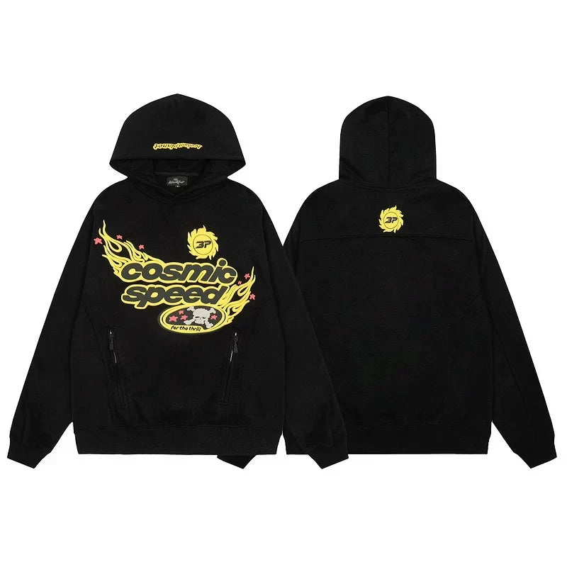 Broken Planet Cosmic Speed Hoodie Sweat Set - Black