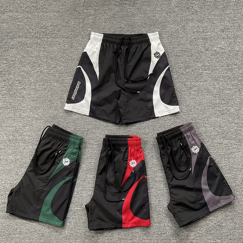 Broken Planet Curved Panel Nylon Sports Shorts - 4 Colors Available