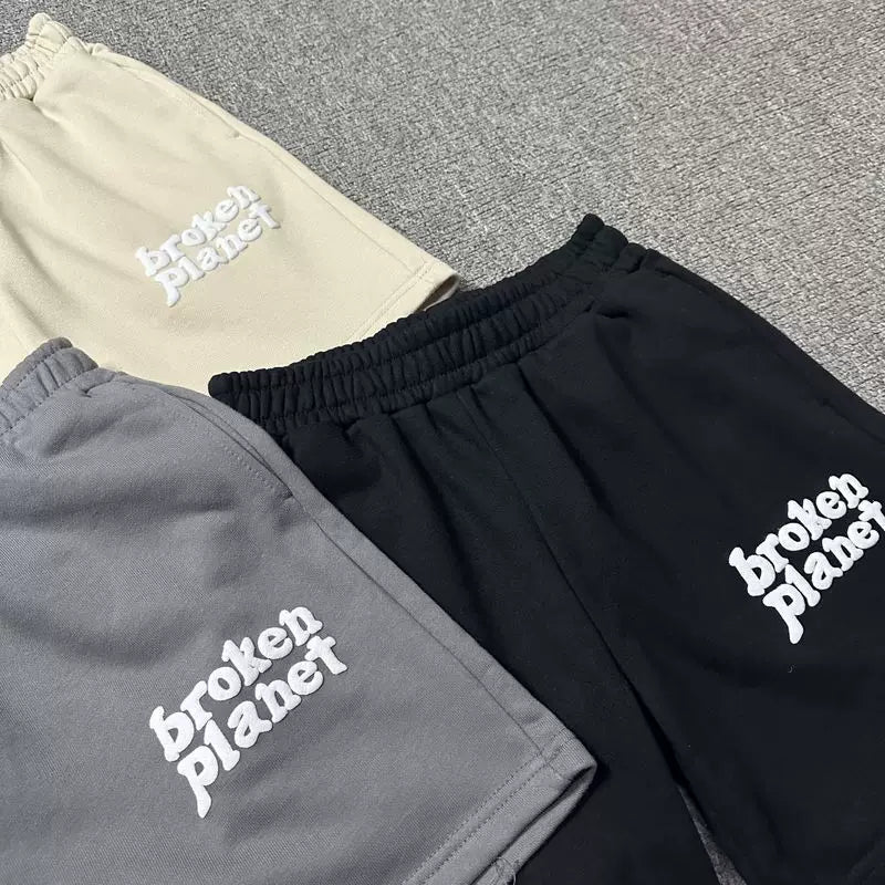 Broken Planet Logo Fleece Sweat Shorts - 3 Colors Available
