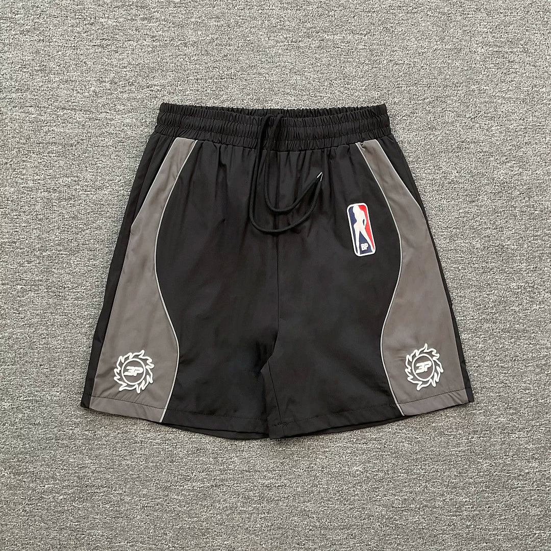 Broken Planet Color‑Block Basketball Mesh Shorts, 4 Colors Unisex Retro Street Sport Shorts