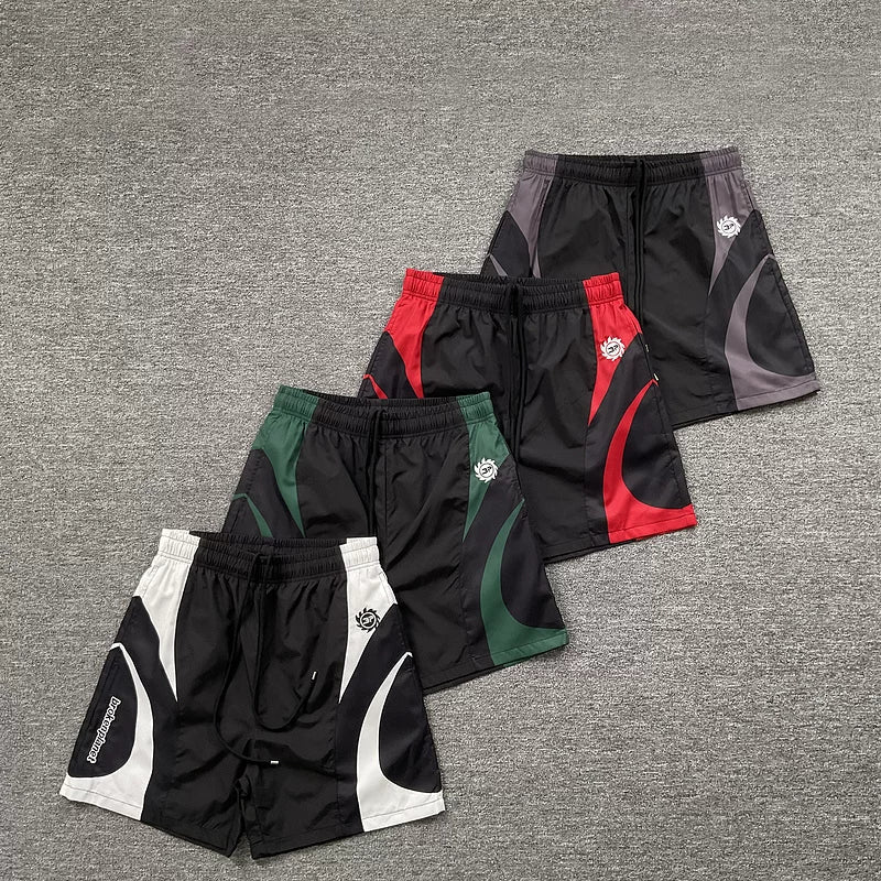 Broken Planet Curved Panel Nylon Sports Shorts - 4 Colors Available