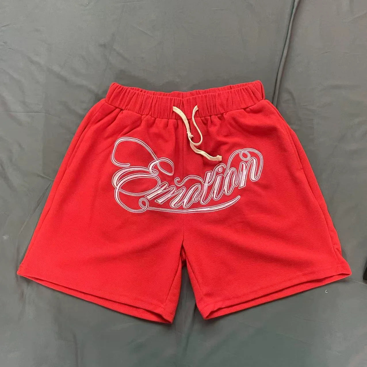 Mixed Emotion Casual Shorts – Script Emotion Print