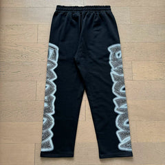 Mixed Emotion Skeleton Graphic Zip‑Up Hoodie Sweatpants Set