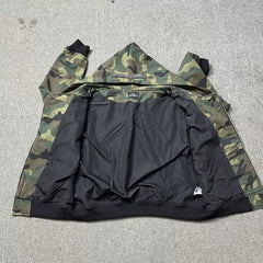 Broken Planet Camo Cracked Planet Cropped Zip Up Hoodie