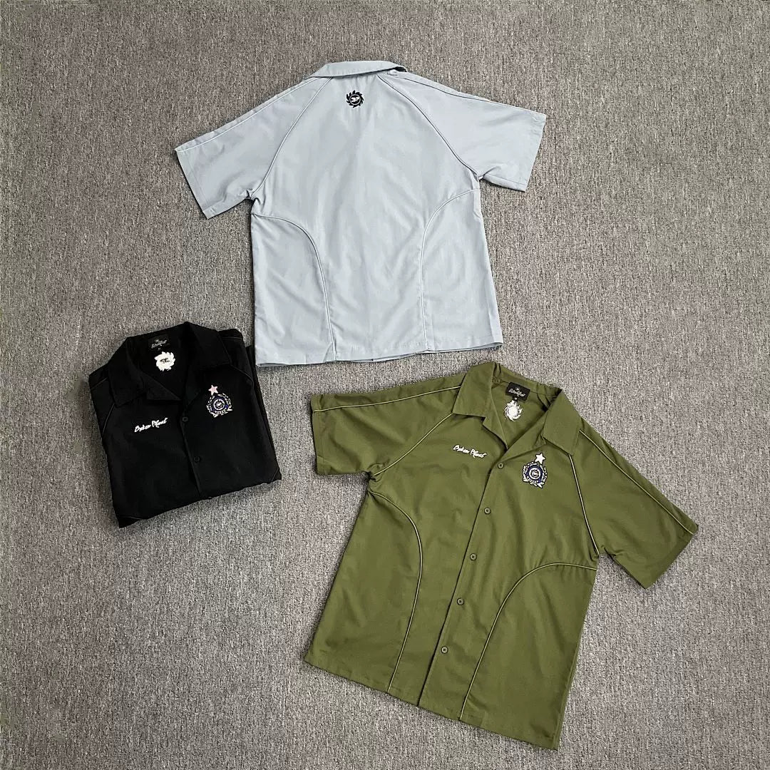 Broken Planet Contrast Stitch Camp Collar Shirt‑3 Colors