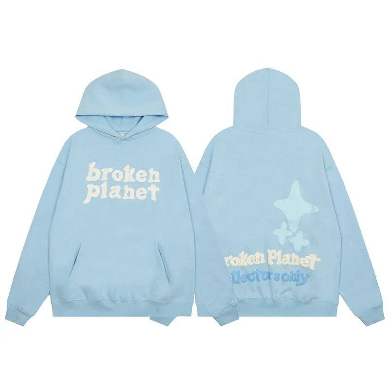 Broken Planet Collectors Only Light Blue Oversized Hoodie