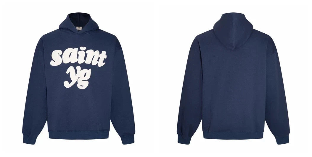 Broken Planet Saint YG Navy Oversized Bubble Logo Hoodie