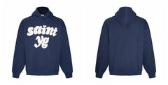 Broken Planet Saint YG Navy Oversized Bubble Logo Hoodie
