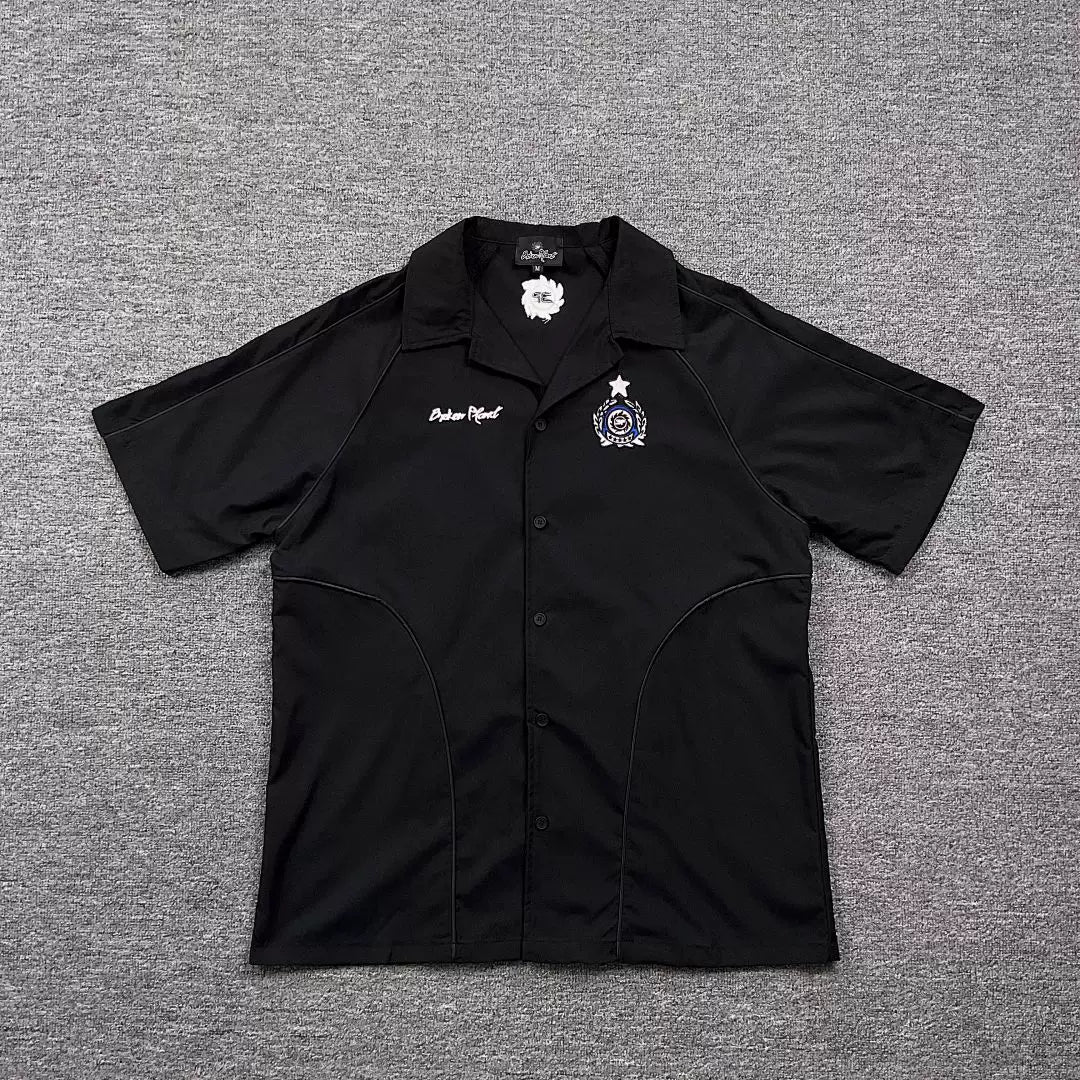 Broken Planet Contrast Stitch Camp Collar Shirt‑3 Colors