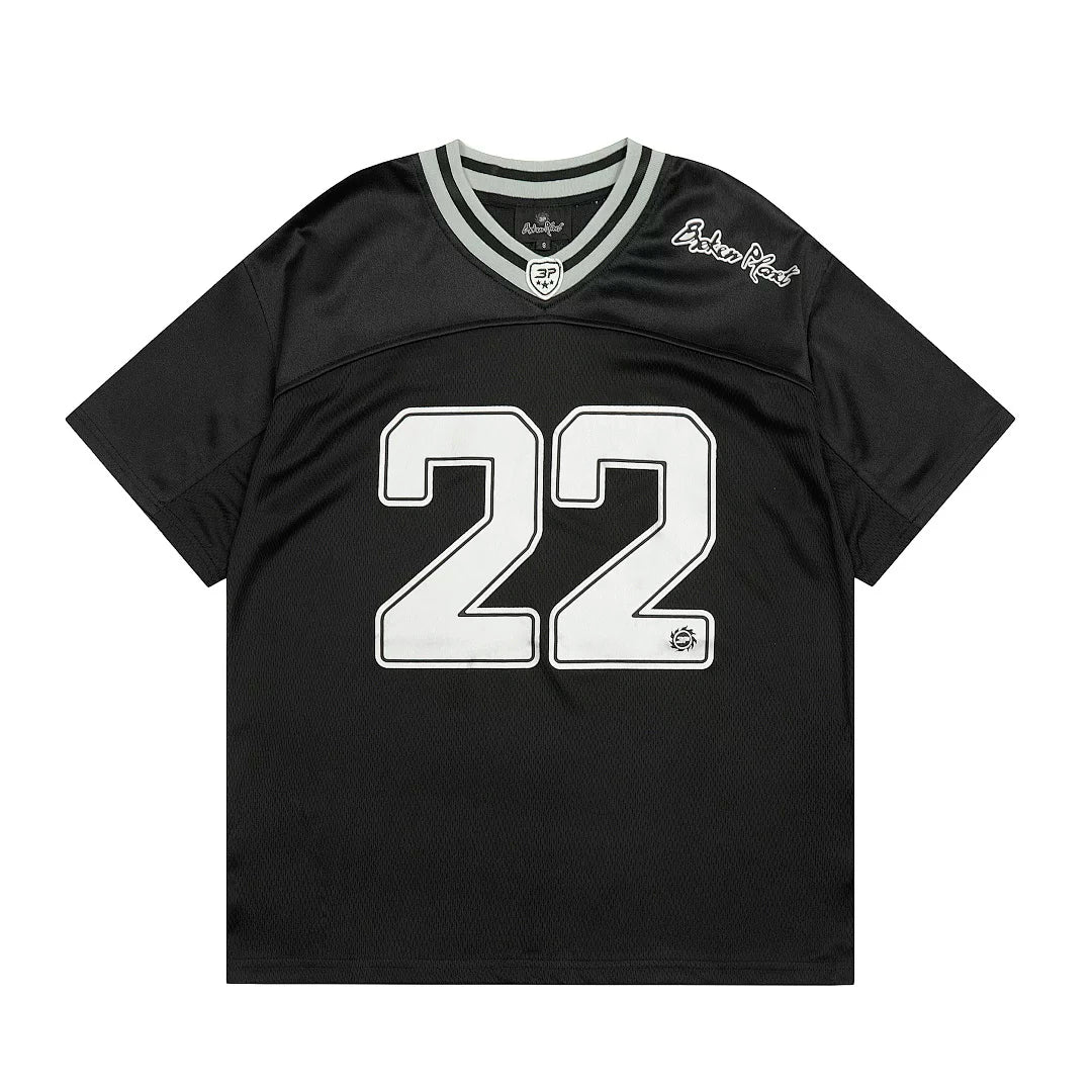 Broken Planet Number 22 Mesh Football Jersey