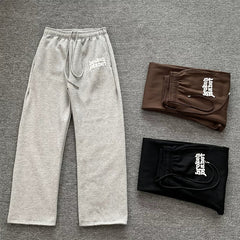 Broken Planet Script Logo Wide Leg Sweatpants - 3 Colors Available