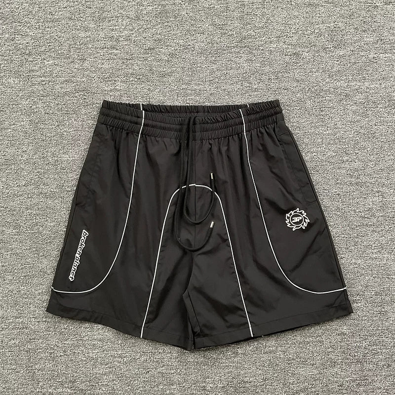 Broken Planet Reflective Piping Nylon Shorts - 3 Colors Available