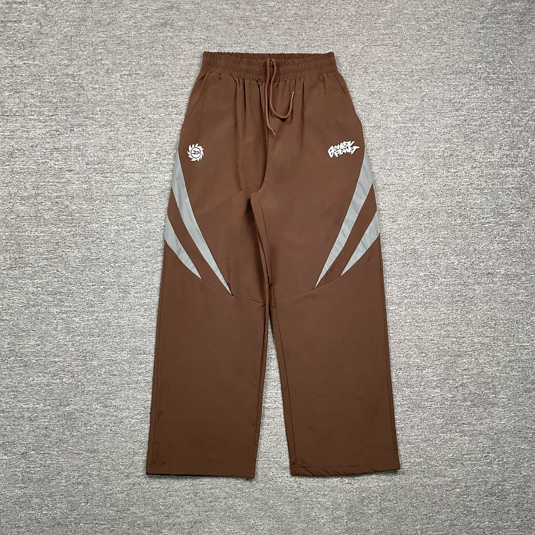 Broken Planet Angular Color‑Block Wide Leg Track Pants‑4 Colors