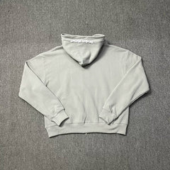 Broken Planet Cracked Planet Zip Hoodie - Smoke Grey