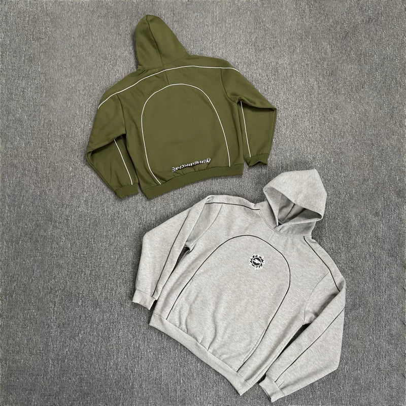 Broken Planet Contrast Piping Circle Logo Hoodie - 4 Colors Available