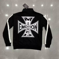 Mixed Emotion Cross Graphic Half‑Zip Sweatshirt & Sweatpants Set