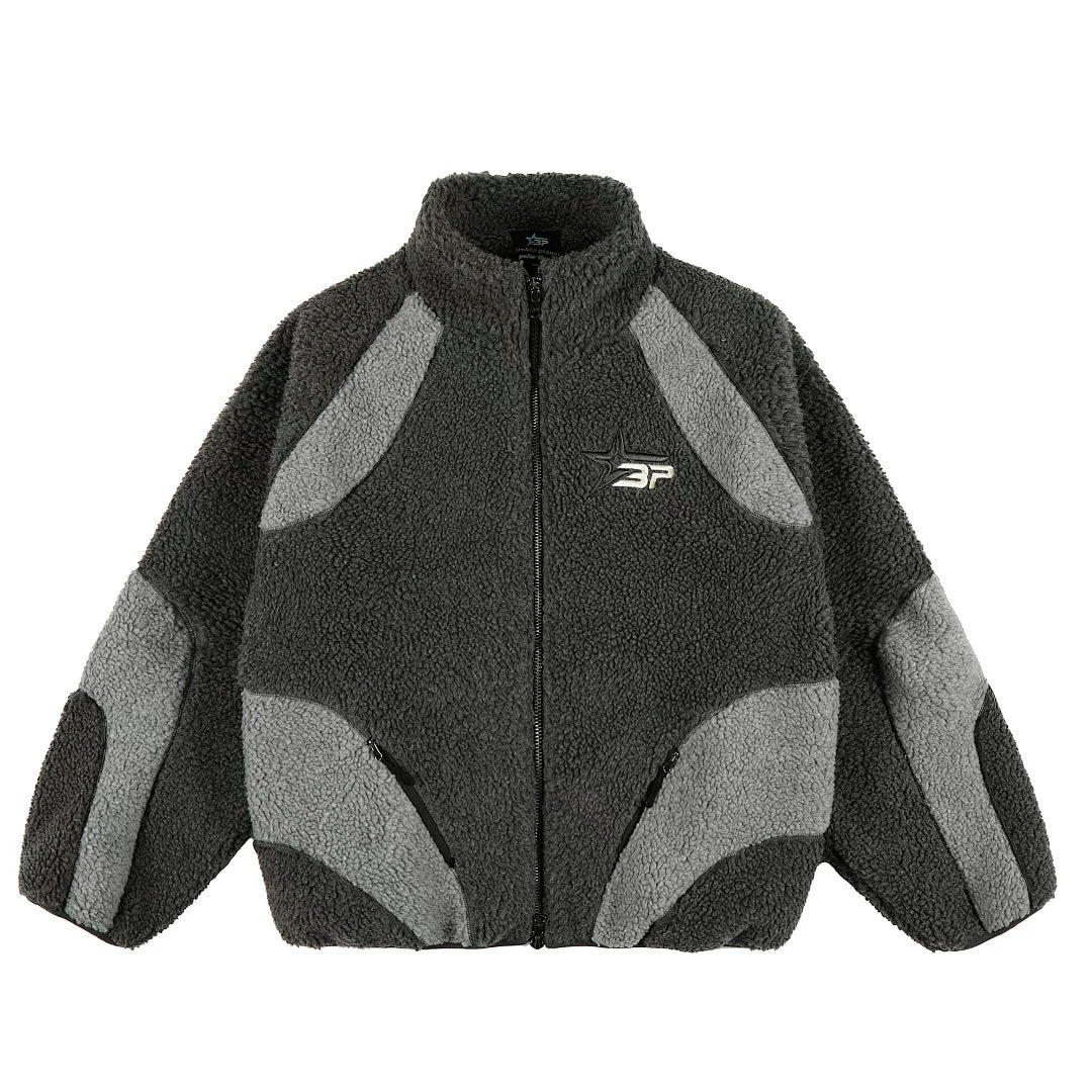 Broken Planet Sherpa Fleece Zip Jacket with Back Bag - 2 Colors Available