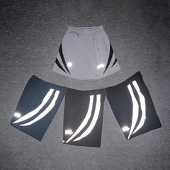 Broken Planet Angular Panel Graffiti Sport Shorts‑4 Colors