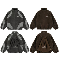 Broken Planet Sherpa Fleece Zip Jacket with Back Bag - 2 Colors Available