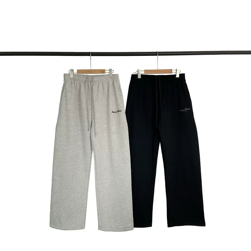Broken Planet Script Logo Wide Leg Sweatpants - 2 Colors Available