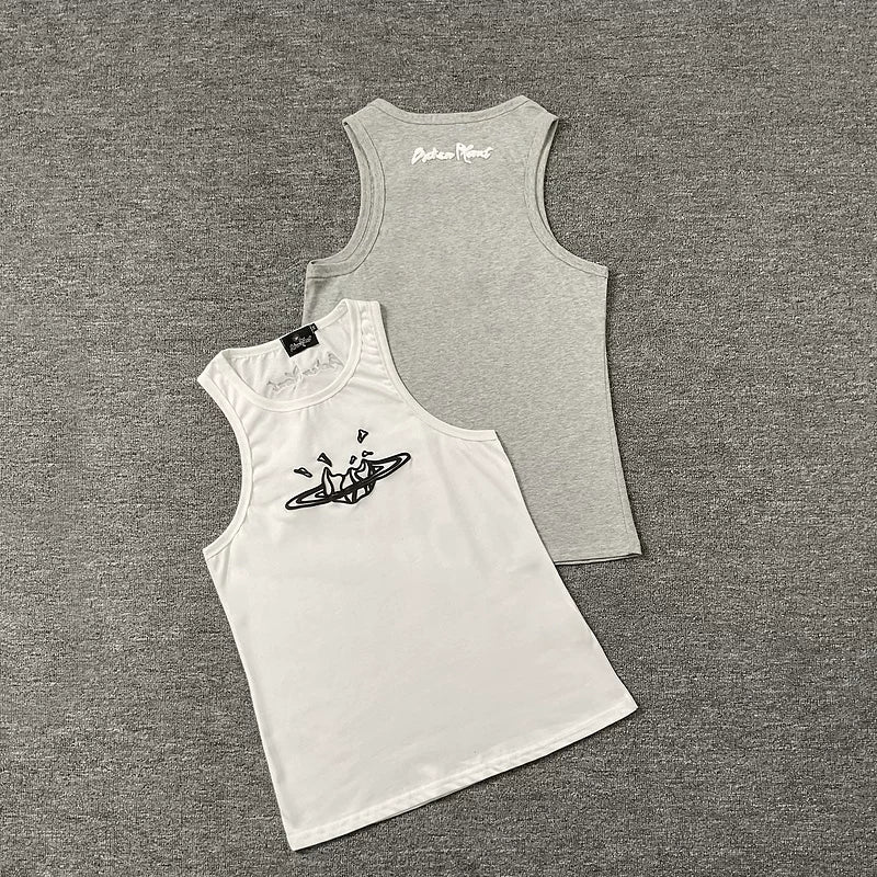Broken Planet Cracked Planet Racer Tank Top - 2 Colors Available