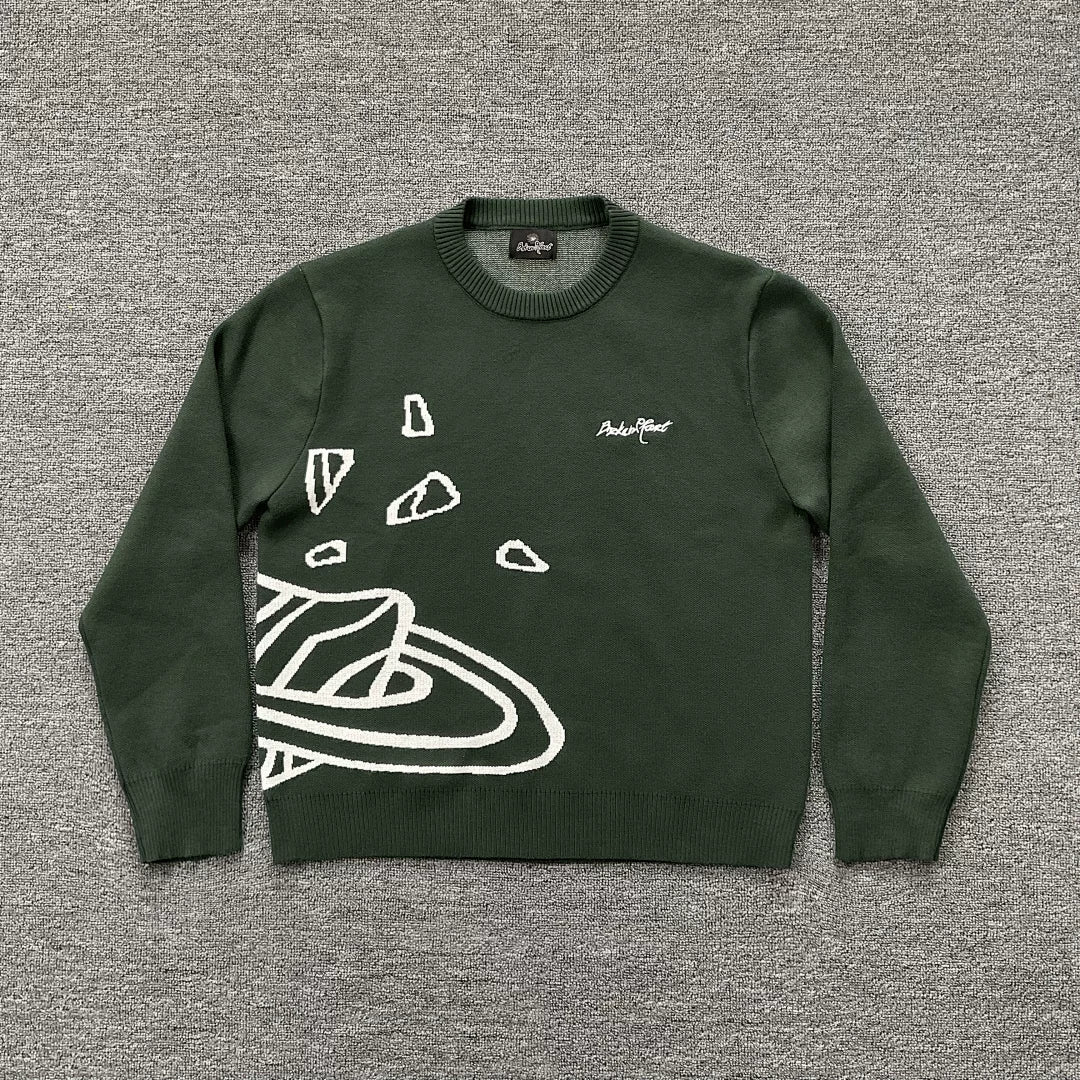 Broken Planet Cracked Planet Knit Sweater - 4 Colors Available