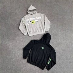 Broken Planet Not From Here Alien Skull Hoodie‑3 Colors