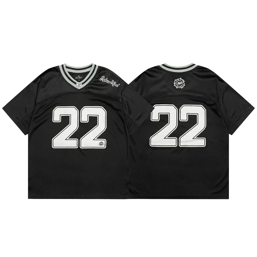 Broken Planet Number 22 Mesh Football Jersey