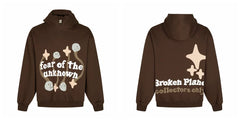 Broken Planet Fear of the Unknown Brown Oversized Hoodie