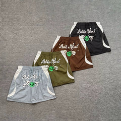 Broken Planet Alien Skull Graphic Color Block Nylon Shorts - 4 Colors Available