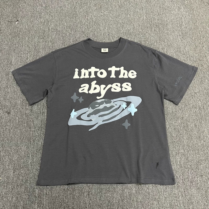 Broken Planet Into The Abyss Graphic T-Shirt - Charcoal Grey