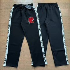 Mixed Emotion Embroidered Logo Zip‑Up Tracksuit Set