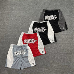Broken Planet Graffiti Script Color Block Nylon Shorts - 4 Colors Available