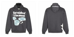 Broken Planet Far Side Of The Moon Dark Grey Oversized Hoodie