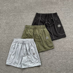Broken Planet Reflective Piping Nylon Shorts - 3 Colors Available