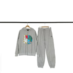 Broken Planet I Love BP Earth Graphic Zip‑Up Tracksuit Set (3 Colors)