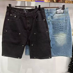Mixed Emotion Black Denim Shorts – Gothic Emotion Label