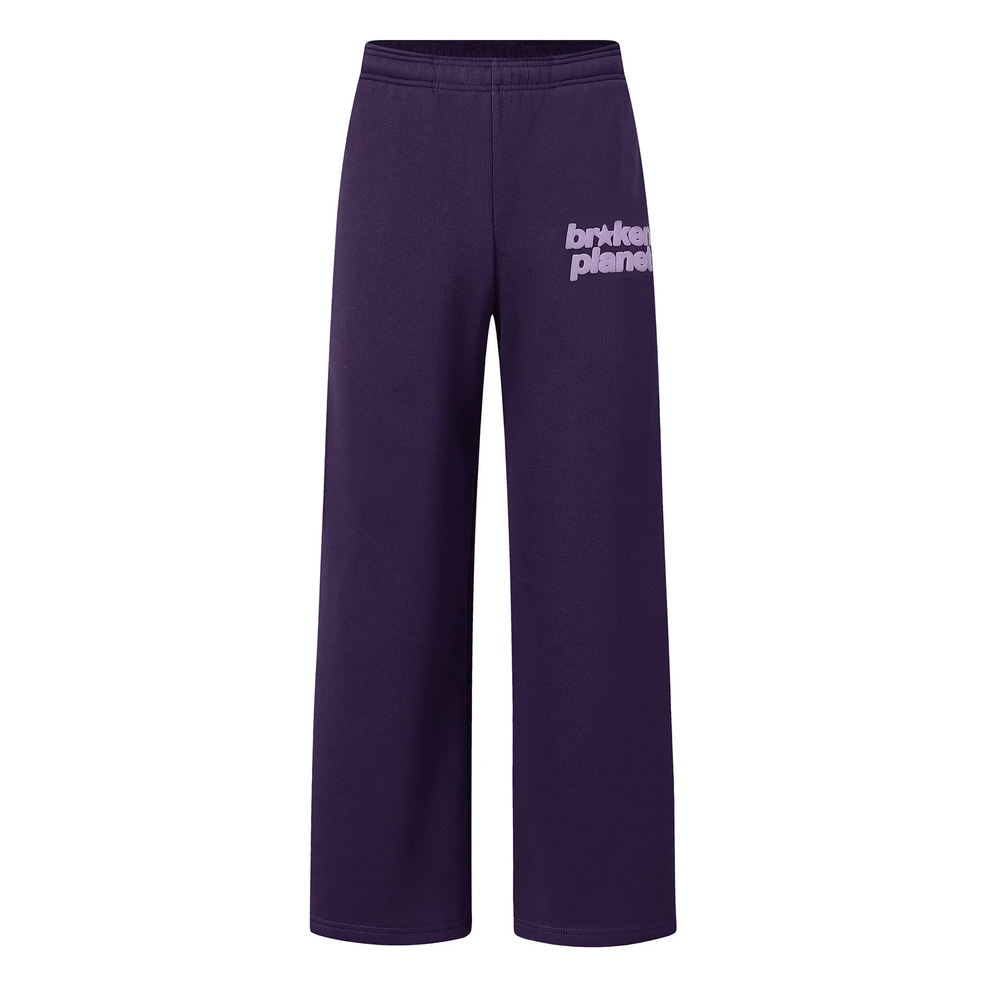 Broken Planet Logo Purple Wide Leg Sweatpants