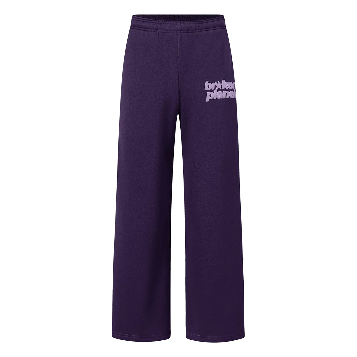 Broken Planet Logo Purple Wide Leg Sweatpants