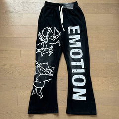 Mixed Emotion Black Pants – Cupid Emotion Print