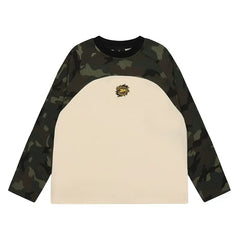 Broken Planet Camo Raglan Waffle Long Sleeve T-Shirt