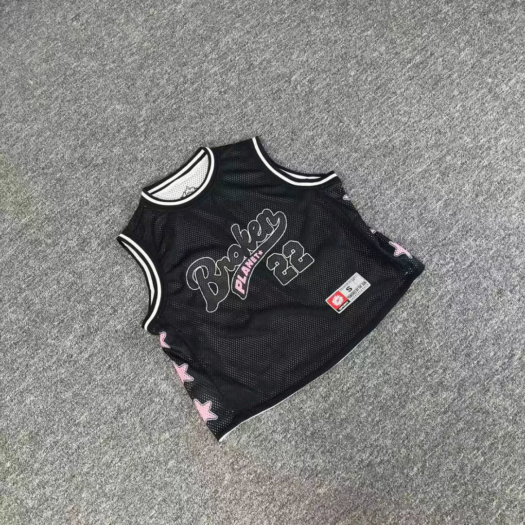 Broken Planet 22 Star Mesh Basketball Jersey