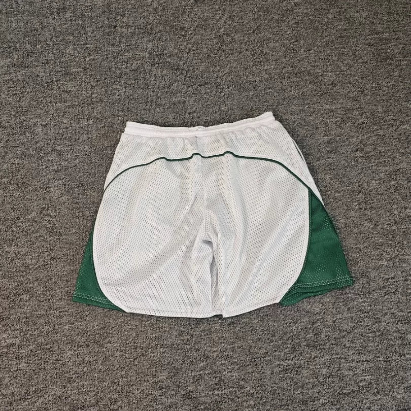Broken Planet Contrast Panel Double‑Layer Mesh Shorts