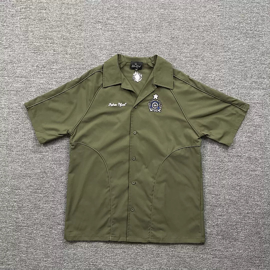 Broken Planet Contrast Stitch Camp Collar Shirt‑3 Colors