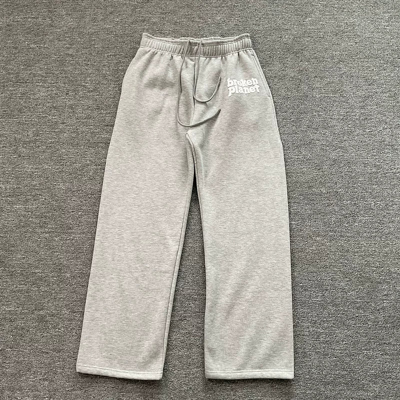 Broken Planet Bubble Logo Wide Leg Sweat Pants - 2 Colors Available